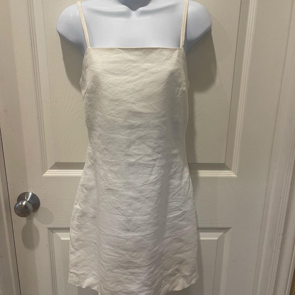 Theory Ivory Sleeveless Dress